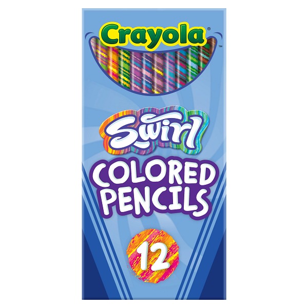 Crayola Swirl Colored Pencils, 12 count — exact manufacturer product photograph